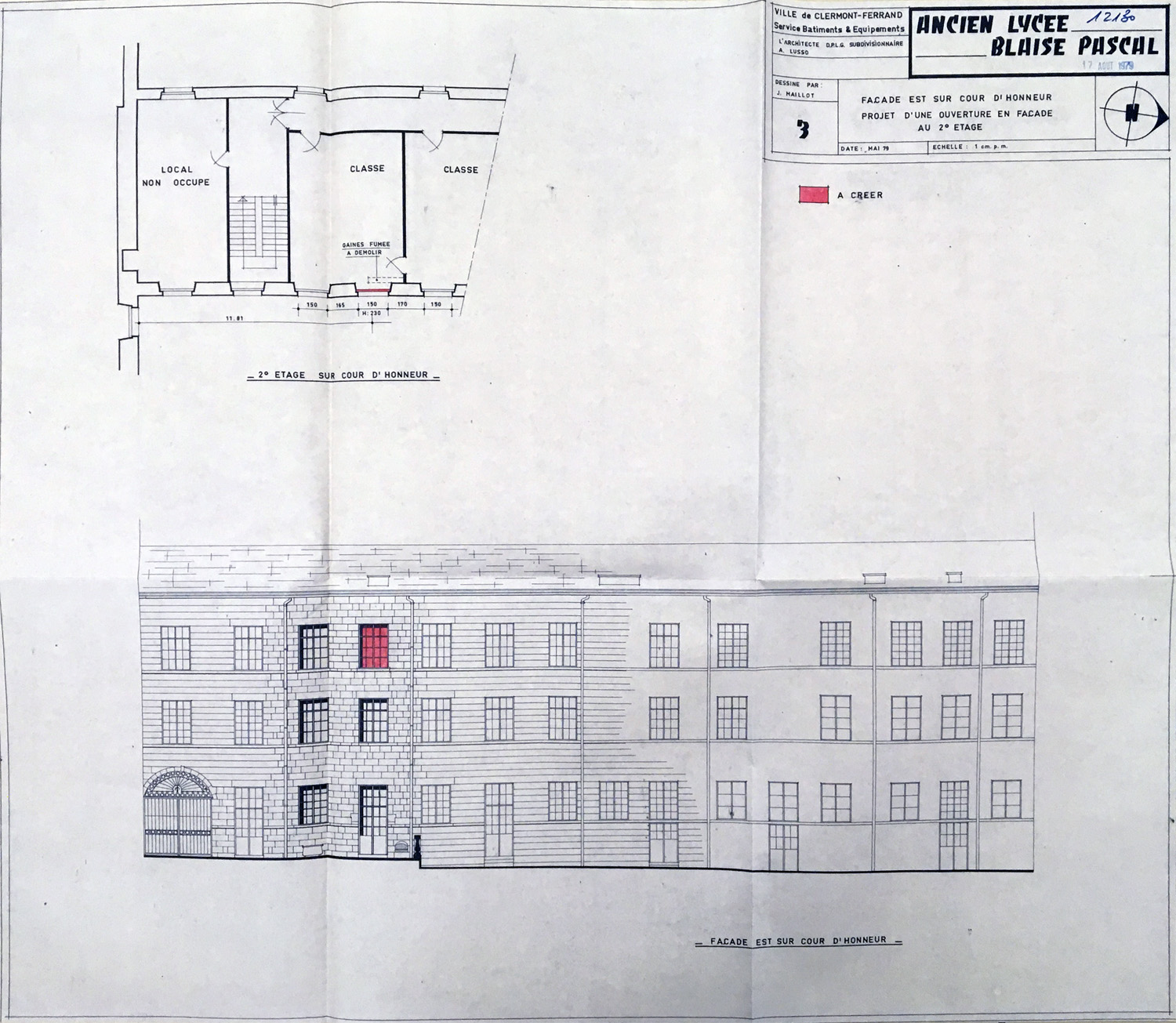 Collège des jésuites de Clermont dit collège royal ou Grand collège ; institut national ; école centrale ; lycée ; collège royal ; lycée impérial ; lycée de garçons dit lycée Blaise-Pascal ; centre culturel Blaise-Pascal et conservatoire Emmanuel-Chabrier