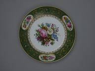 assiette dite assiette de présentation du service dit "service d'apparat du château de Randan"