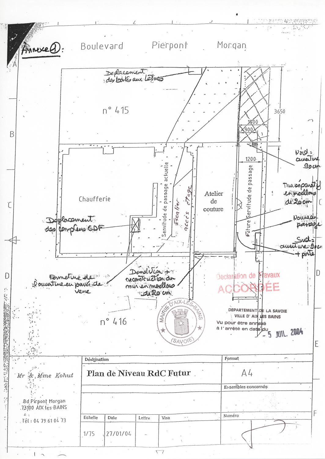 Atelier de fabrication, atelier de moulage, entrepôt et logement, actuellement immeuble et logement