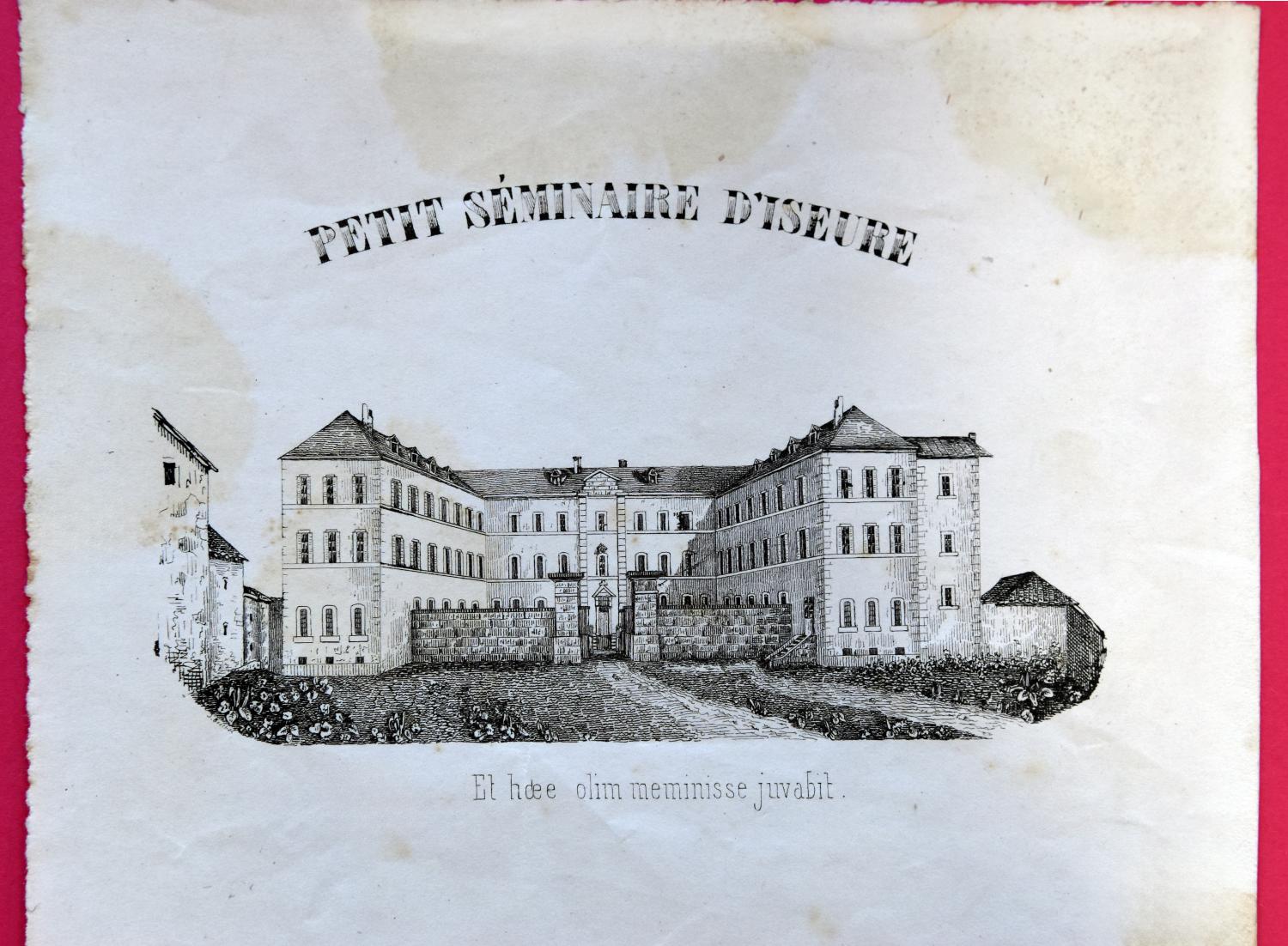 Estampe représentant le petit séminaire, non datée (AD Allier, fonds Clément, 9 J 39)