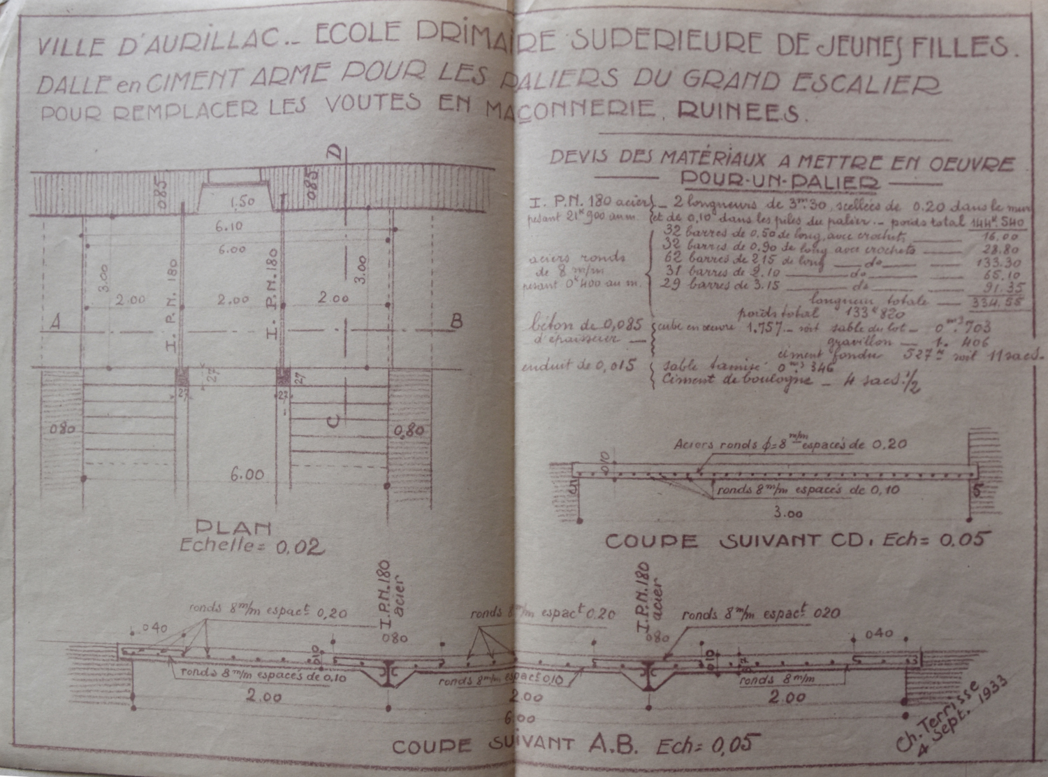 Collège de jésuites d'Aurillac, puis collège communal, lycée de garçons, école primaire supérieure de jeunes filles, collège moderne et technique de jeunes filles, actuellement collège Jeanne-de-La-Treilhe