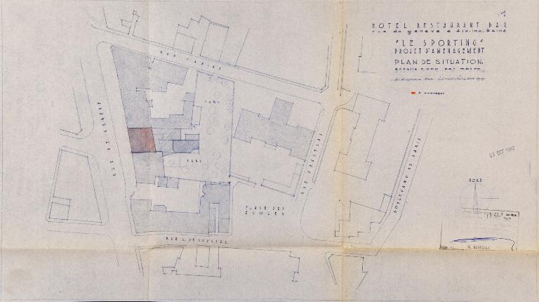 Hôtel de voyageurs, dit Hôtel meublé Guichard-Garin, puis Maison meublée Guerrier-Garin et Hôtel-Pension Guichard, puis Hôtel de Russie et des Colonies, puis Hôtel Sporting-Belmont, puis Hôtel Sporting, actuellement immeuble