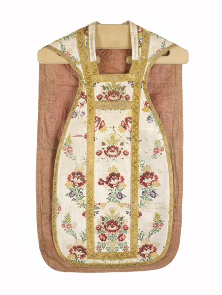 chasuble, étole, manipule, voile de calice : ornement blanc n°2