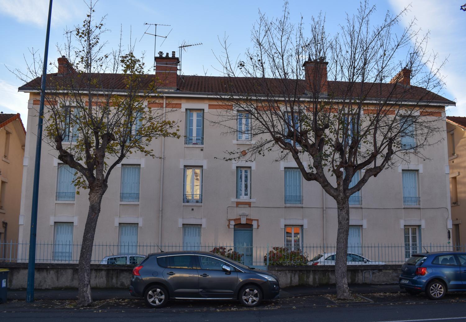 Elévation principale sur le boulevard Lavoisier de l'immeuble des employés Bergougnan