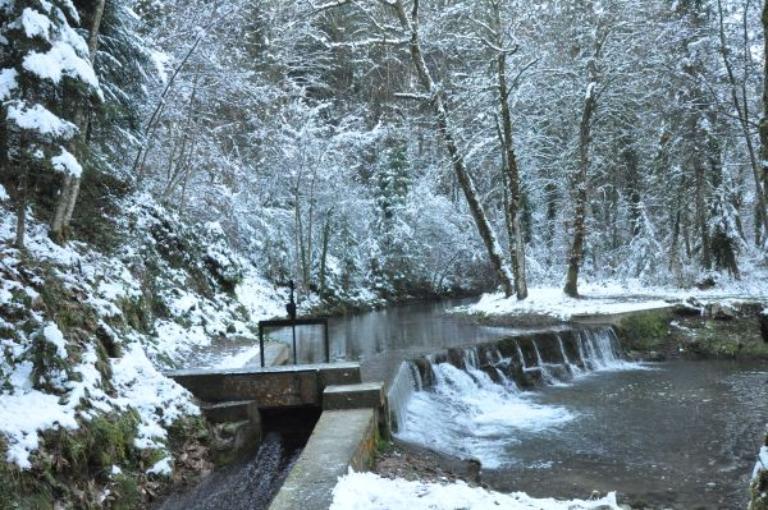 Moulin à farine et moulin à huile puis scierie Veuillet dit moulin du bas