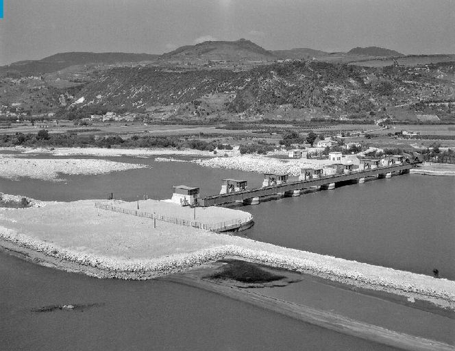 Barrage de retenue de Rochemaure, pont de service