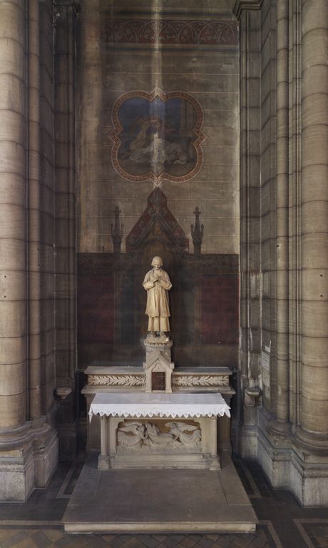 Autel de sainte Philomène, puis du curé d'Ars (autel secondaire), peinture monumentale : La Mort de sainte Philomène