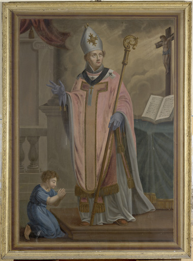 Tableau : saint évêque