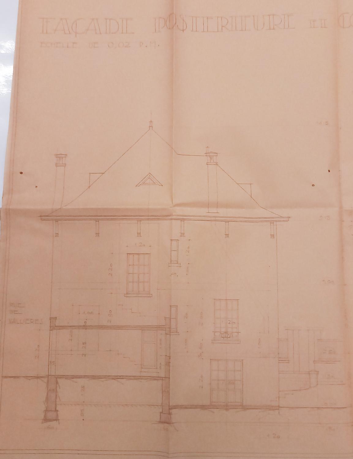 Elévation et coupe