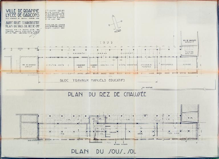 Manoir de Chènevoux, puis collège de jésuites, puis école centrale, puis lycée de garçons, actuellement lycée d'enseignement secondaire Jean-Puy