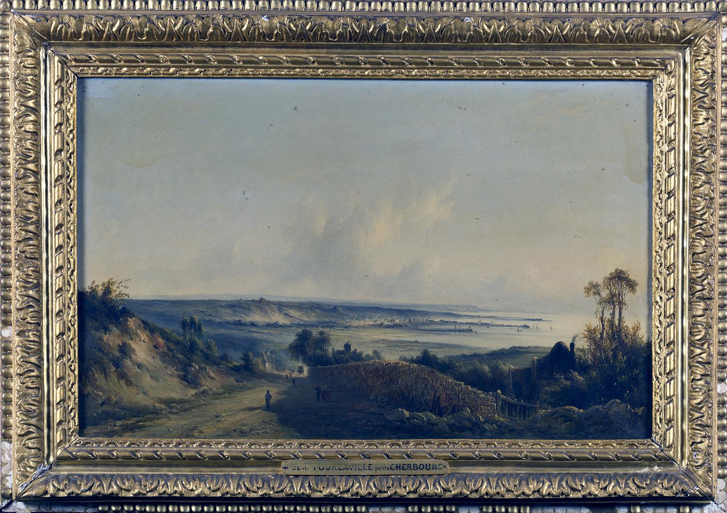 tableau : Vue de Tourlaville, près Cherbourg