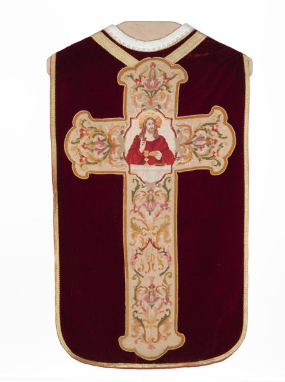 chasuble, étole : ornement rouge n°2