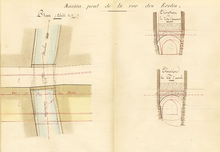Rue Davat, anciennement rue du Conchat, puis des Moulins, puis rue des Ecoles