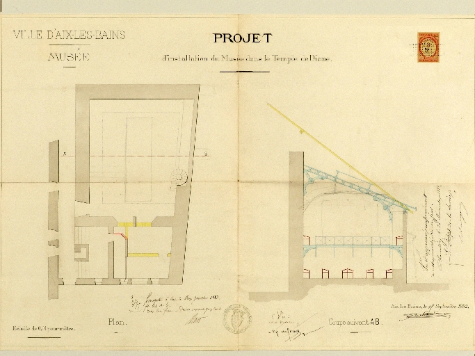 Temple dit de Diane, puis musée Lepic, actuellement musée archéologique