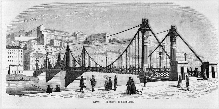 Pont Louis-Philippe, puis pont Saint-Clair, puis pont Vaïsse (détruit)