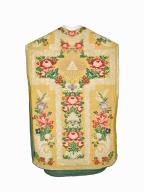 chasuble, étole, bourse de corporal : ornement doré