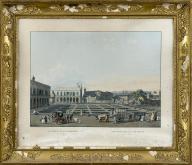 Estampe d'Hippolyte Garneray - Vue de la place d'Armes de La Havane