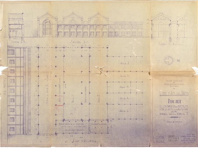 Ateliers de fabrication, Anciennes halles