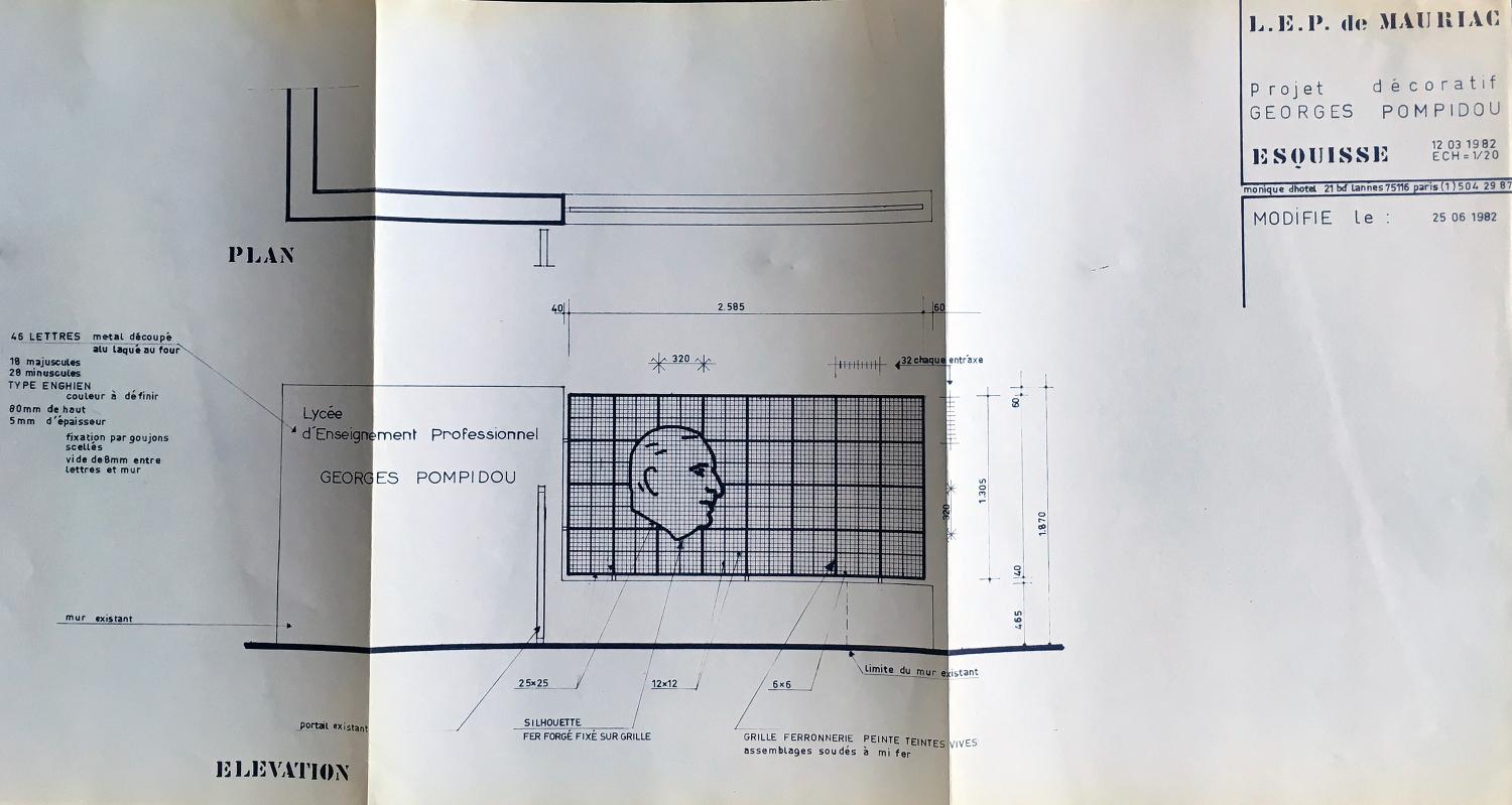 Relief méplat : Georges Pompidou