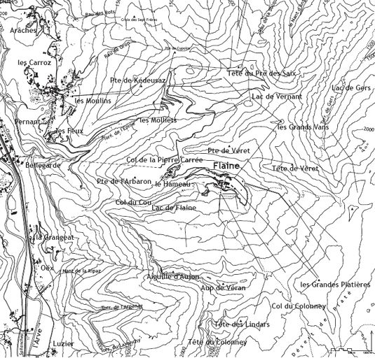 Présentation de l'aire d'étude Flaine