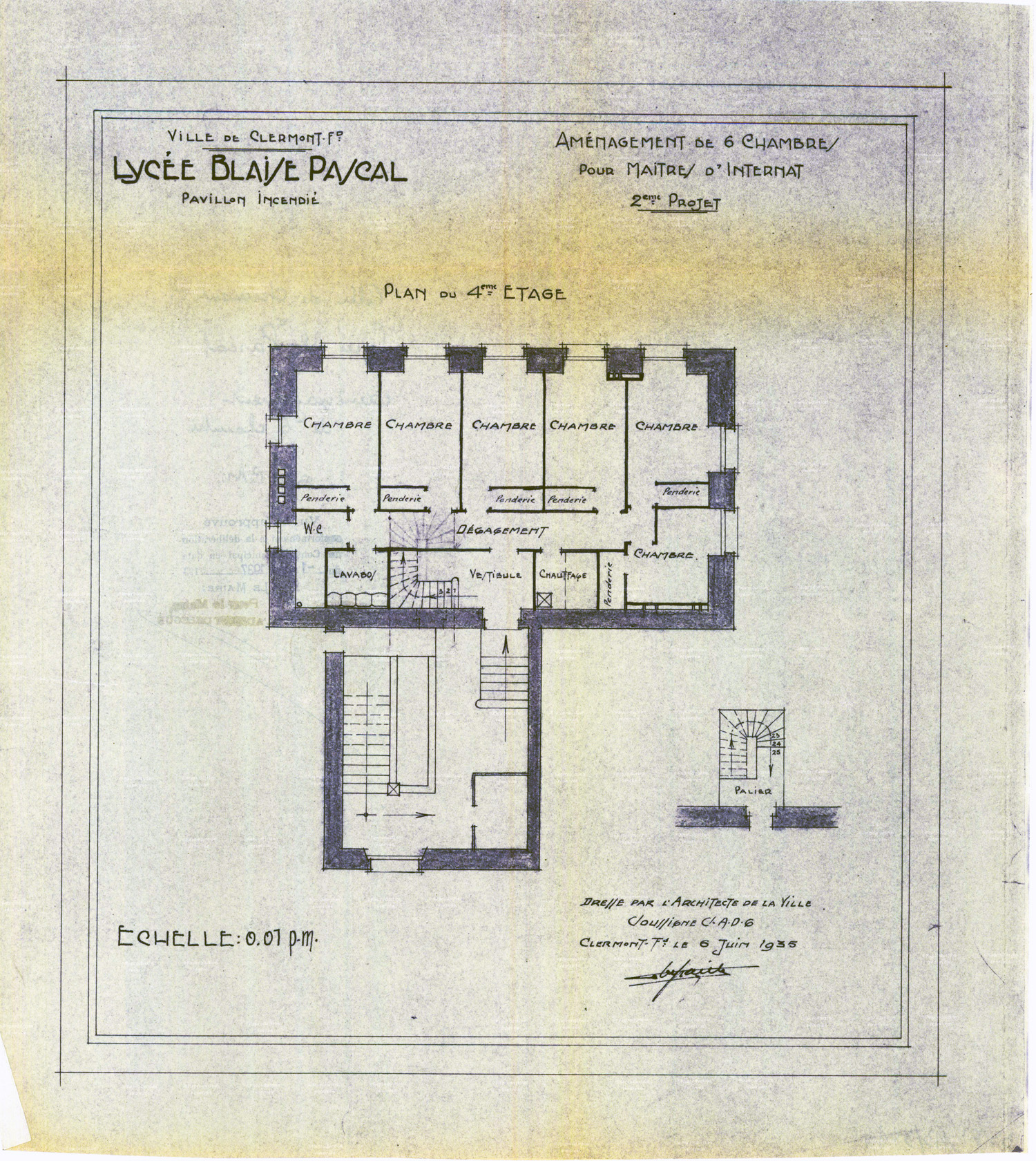 Collège des jésuites de Clermont dit collège royal ou Grand collège ; institut national ; école centrale ; lycée ; collège royal ; lycée impérial ; lycée de garçons dit lycée Blaise-Pascal ; centre culturel Blaise-Pascal et conservatoire Emmanuel-Chabrier