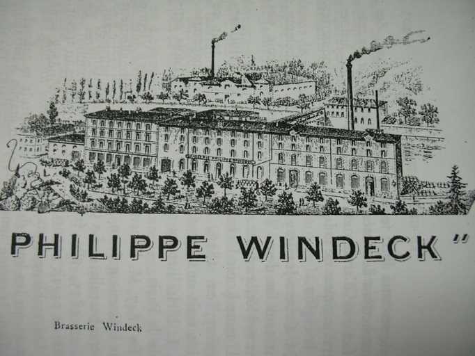 Brasserie Windeck propriété E.H. Dyant actuellement immeubles d'habitation et hammam.