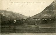 CUSY (Haute-Savoie). - Panorama – Le Semnoz et la Montagne de Bauges / 15610. – Edition Nicot / 1 impr. photoméc. (carte postale) : N&B, tampon de 1932 (AP Terrier) 