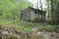 Scierie de la mine d'Entrevernes actuellement local désaffecté