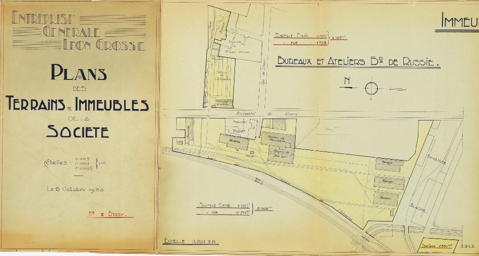 Edifice artisanal, Maison Grosse et Gerlat, puis usine de fabrication de matériaux de construction, entreprise de travaux publics, Entreprise Léon Grosse et Cie, actuellement Entreprise générale Léon Grosse