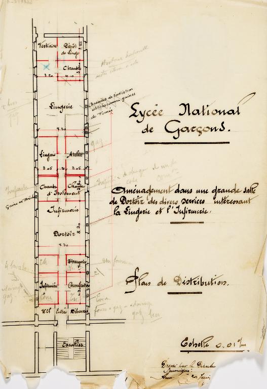 Lycée de garçons, actuellement Lycée Claude-Louis-Berthollet