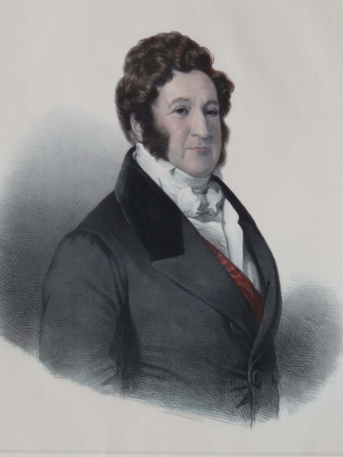 Lithographie de Léon Noël - " Portrait de Louis-Philippe Ier "