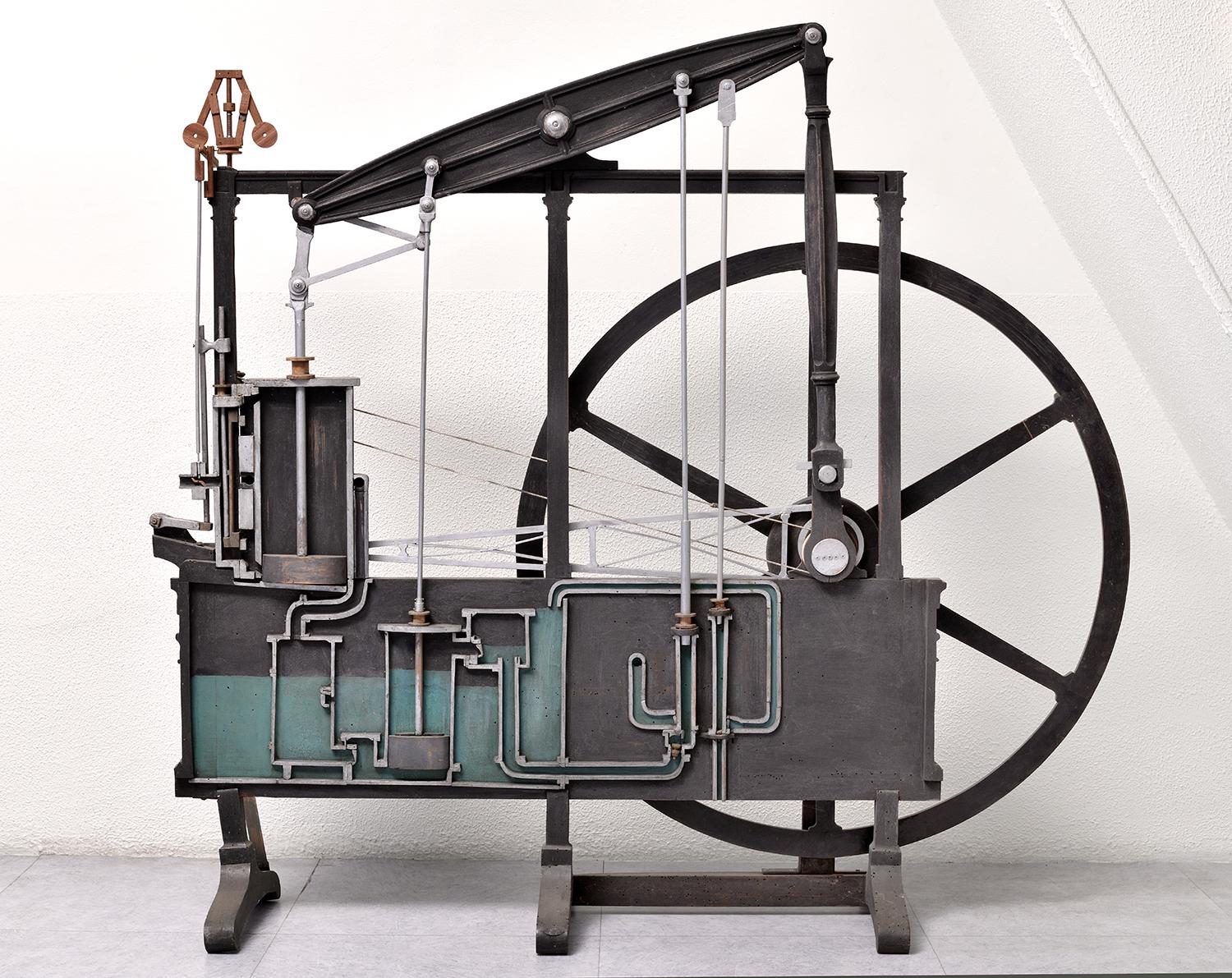 Instrument de démonstration de phénomènes physiques, machine de Watt