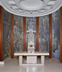 Peinture monumentale (ensemble de cinq panneaux peints) : Le Poème de saint Irénée