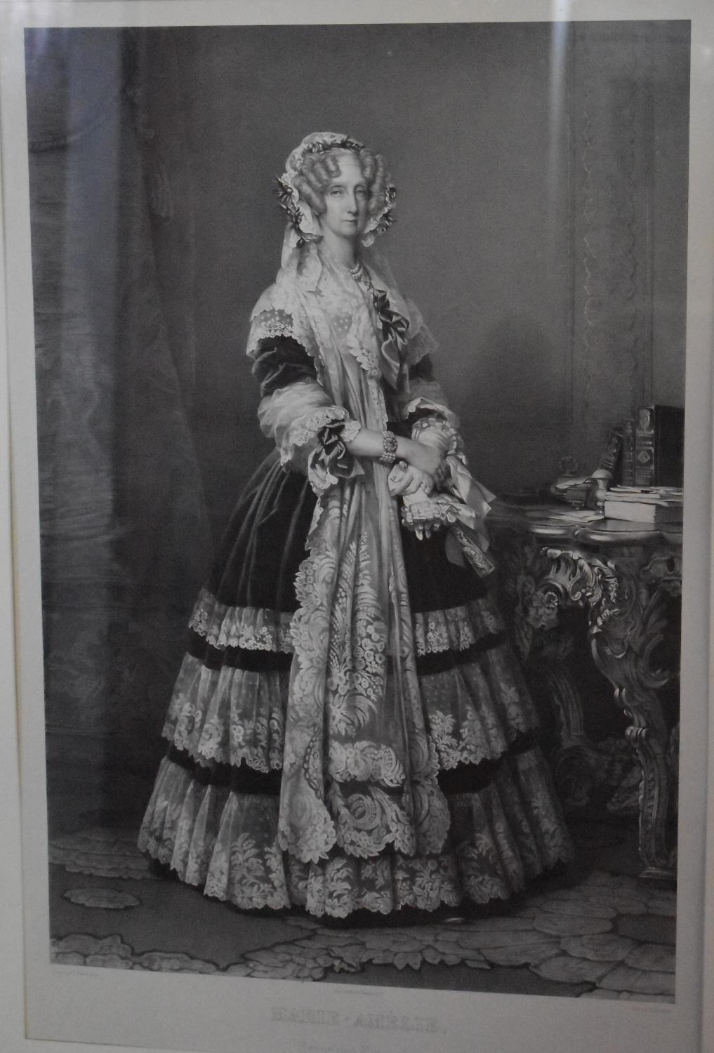 Estampe : Marie-Amélie, reine des Français