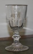 Verre au chiffre du roi Louis-Philippe Ier