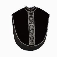 chasuble : ornement noir