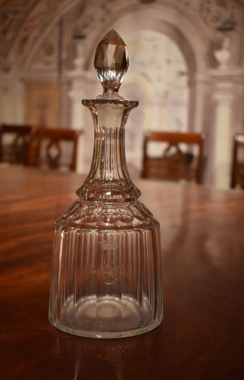 carafe gravée du n°5 : carafe