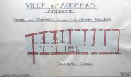 Plan du 3e étage, par Galtier frères, 1928 (AC Aubenas, sans cote)
