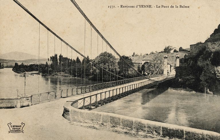 Pont suspendu de La Balme (détruit) ; culée (vestiges)