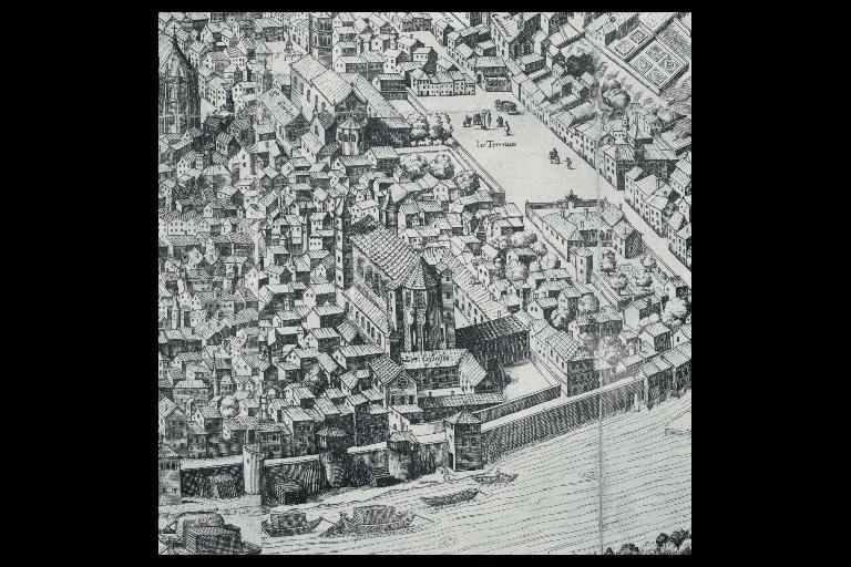 Grande vue de Lyon de Simon Maupin, 1625, détail