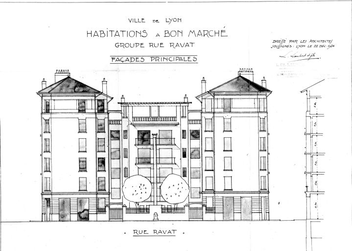 Cité HBM dite "groupe Ravat", actuellement HLM