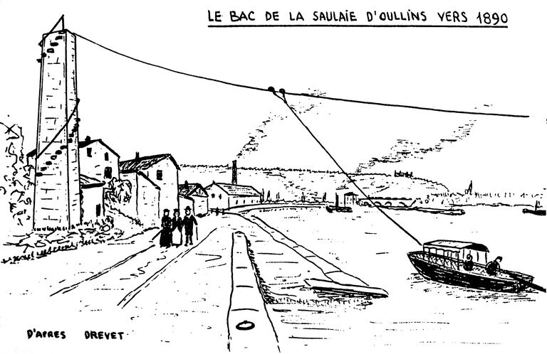 Bac à traille de la Saulaie d'Oullins (disparu)