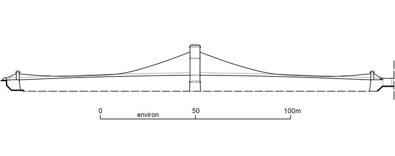 Pont routier, actuellement passerelle Marc Seguin