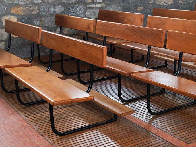 Banc de fidèles : banc d'église