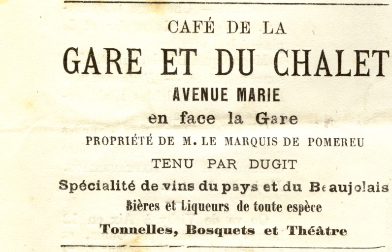 Hôtel de voyageurs, hôtel de Madrid et café-restaurant, dit buffet-chalet de la gare, puis Grand café restaurant Petrus ou Grand café Petrus et de Madrid