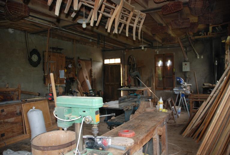 Ferme, atelier de menuiserie