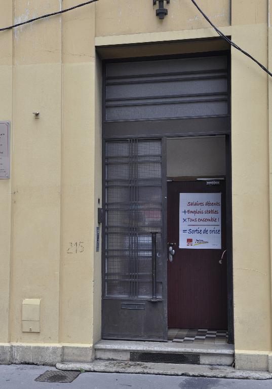 Siège syndical de la CGT Confédération Générale du Travail et de l'Union des Syndicats Confédérés du Rhône