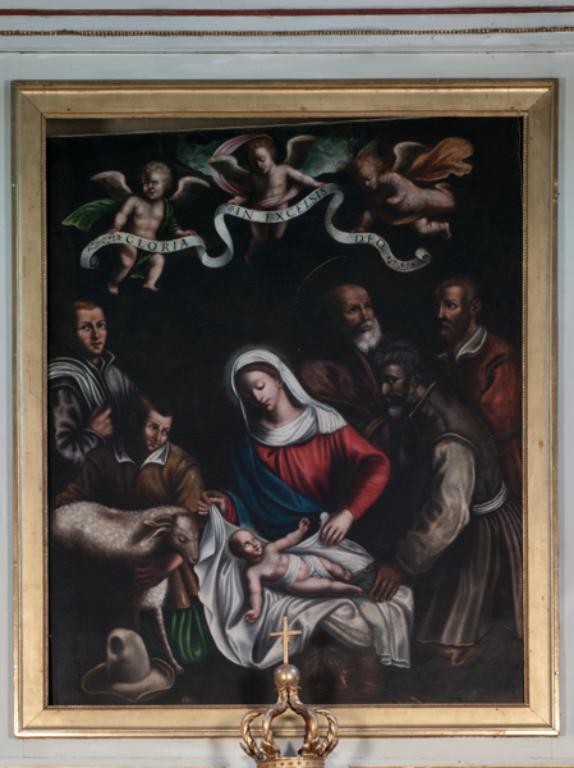 Tableau d'autel : Adoration des bergers