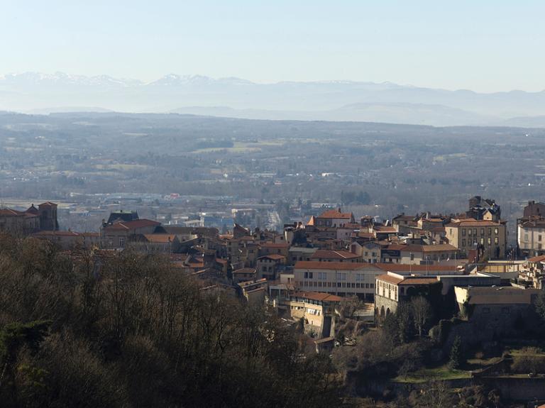 Pentes de la commune de Thiers