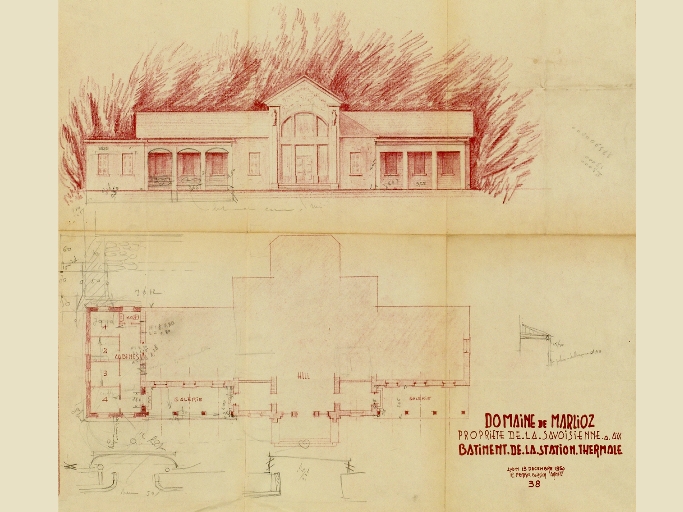 Établissement thermal, thermes de Marlioz